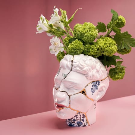 Dekoration Kintsugi Heads - HIM keramik weiß - Seletti