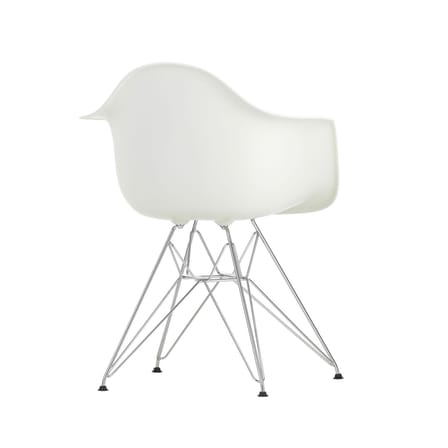 Fauteuil RE DAR - Eames Plastic Armchair plastique blanc / (1950) - Pieds chromés / Recyclé - Vitra