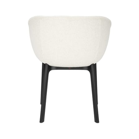 Fauteuil rembourré Charla tissu blanc / Tissu bouclé - Kartell