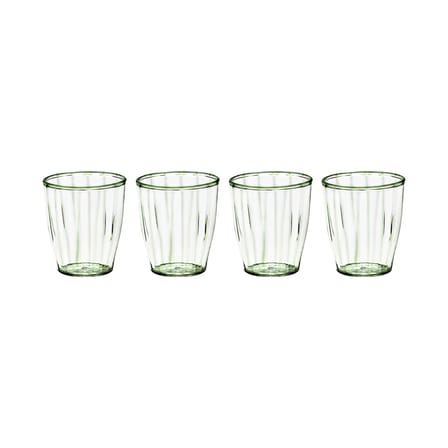 Glas Yam 02 glas grün / Set von 4 - Serax