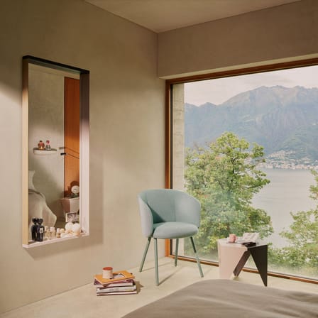 Miroir mural Colour Frame - Large bois vert / L 58 x H 140 cm - Vitra