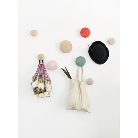 Patère The Dots Wood Small / Bois - Ø 9 cm - Muuto