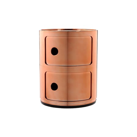Rangement Componibili cuivre / 2 tiroirs - Métallisé - Anna Castelli Ferrieri, 1968 - Kartell