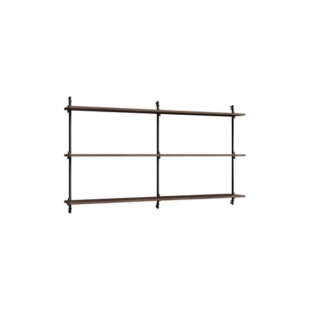 Scaffale Wall Shelving – ws.85.2 legno marrone / L 162 x H 85 cm x P 17,5 cm - MOEBE