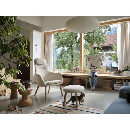 Set fauteuil & repose-pieds HAL Lounge / Jasper Morrison, 2021 - Vitra
