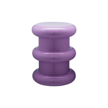 Pilastro Stool plastic material purple H 46 x Ø 35 cm - By Ettore Sottsass - Kartell