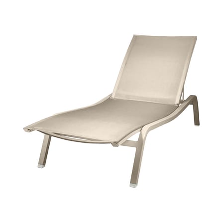 Transat inclinable empilable Alizé XS métal beige / larg. 72 cm - 3 positions - Fermob