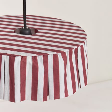 Abat-jour Vibes tissu marron / Ø 40 x H 12 cm - Voile de coton - NOBODINOZ