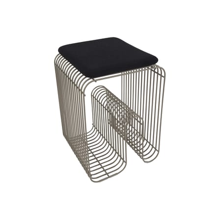  Accessory textile black / Cushion for Curva Stool - 27.5 x 32 cm - AYTM