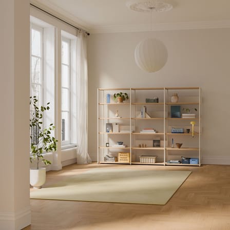 Bibliothèque UNIT 6 métal blanc / H 180 x L 244 cm - TIPTOE