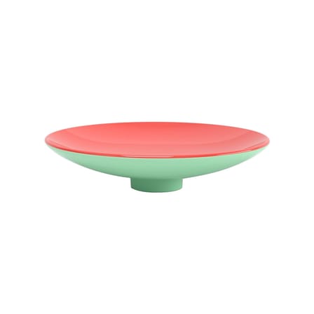Centre de table Cuculia plastique rouge / Alessandro Mendini, 1985 - Ø 51 x H 12 cm - Zanotta