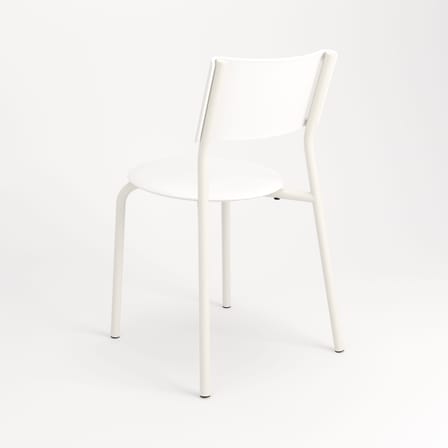 Chaise empilable SSDr Outdoor blanc / Pour l'extérieur - Recyclé - TIPTOE