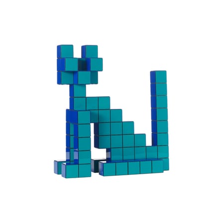 Décoration Panton Cubes Cat bleu / Kit chat - Verner Panton, 1974 - Vitra