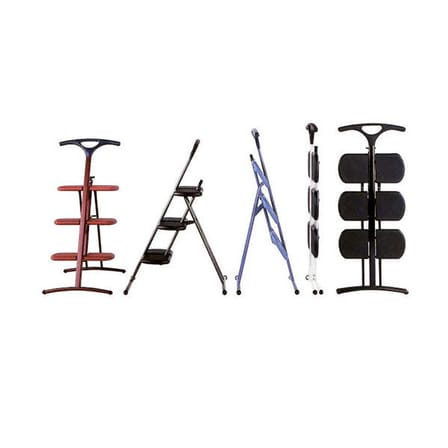 Escabeau Tiramisù métal plastique noir - Kartell