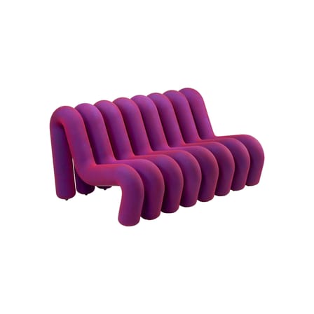Sofa Extra Bold Sofa textil violett / 2-Sitzer - L 148 cm (8 Röhren) - Moustache