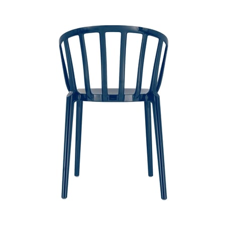 Fauteuil empilable Venice plastique bleu - Kartell