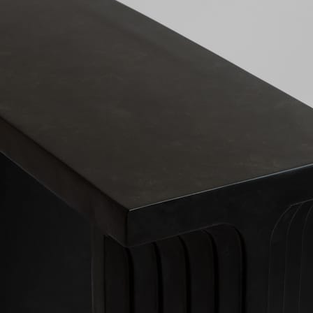 Konsole Arc corian schwarz / B 70 x T 30 x H 80 cm - 101 COPENHAGEN