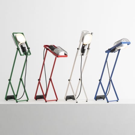 Lampe de table Sintesi métal vert / Ernesto Gismondi, 1975 - Orientable - Artemide