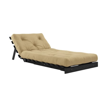Fauteuil convertible Roots / Dormeuse & lit d'appoint - 3 positions / Structure noire - KARUP DESIGN