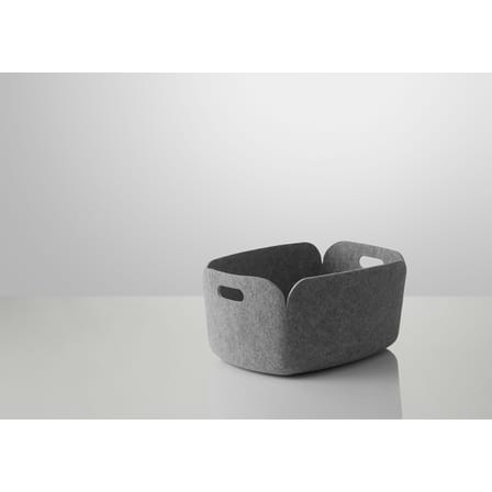 Panier Restore tissu gris /  35 x 48 cm - Feutre 100% recyclé - Muuto