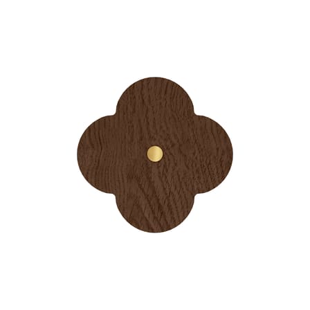Patère Andrée bois marron Small / Ø 7 cm - Hartô