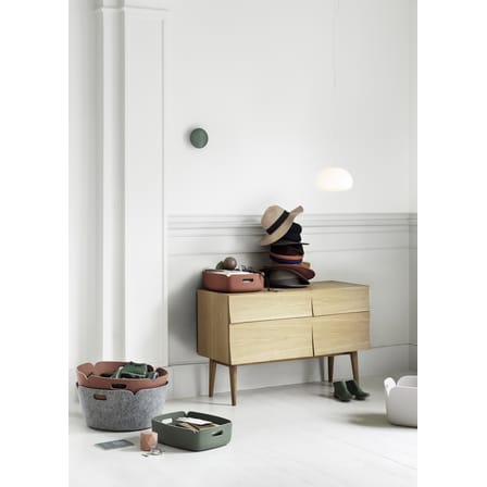 Patère The Dots Wood Large / Bois - Ø 17 cm - Muuto