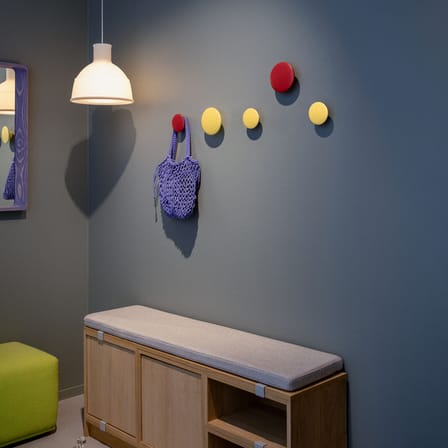 Patère The Dots Wood XS bois / Ø 6,5 cm - Exclusivité en édition limitée - Muuto