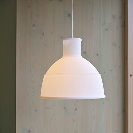 Pendelleuchte Unfold plastikmaterial weiß / Silikon - Ø 32,5 x H 29,5 cm - Muuto
