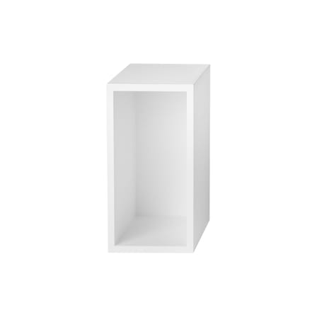 Stacked Shelf wood white / Small rectangulaire 43x21 cm / Avec fond - Muuto