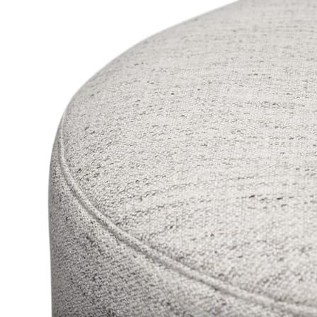 Sitzkissen Point Large Mingle textil weiß beige / Ø 70 cm - Bouclé-Stoff - Fatboy