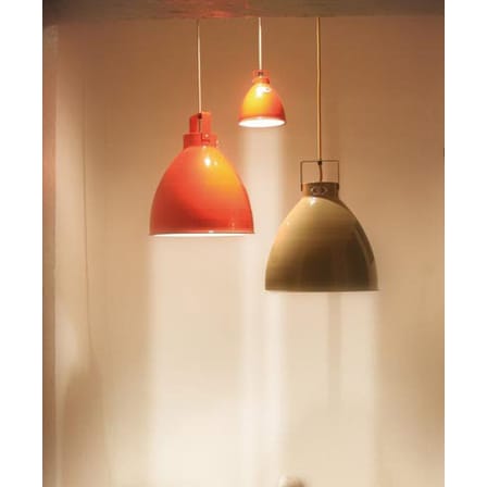 Suspension Augustin métal orange Small Ø 16 cm - Jieldé