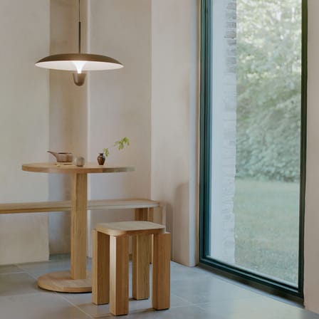 Suspension Kantarell LED métal noir / Ø 55 cm - NEW WORKS