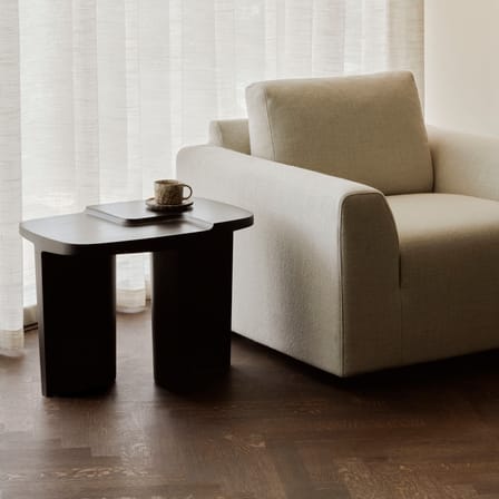 Table d'appoint Brutalist bois marron / 60 x 40 x H 45 cm - Ethnicraft