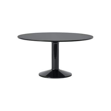 Table ronde Midst noir / Ø 140 cm - Linoleum - Muuto