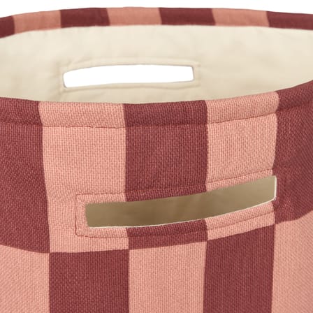 Korb Vibes textil rot / H 56 cm - NOBODINOZ