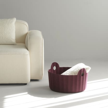 Colu Basket textile purple / Ø 44 cm - Recycled felt - Normann Copenhagen