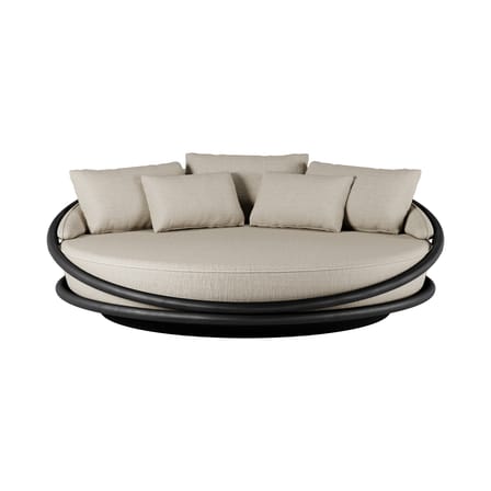 Canapé de jardin rond Solis OUTDOOR teck noir / Ø 200 cm - MORPHO