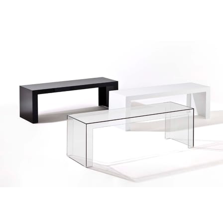 Console basse Invisibles Side plastique transparent / L 120 x H 40 cm -  Tokujin Yoshioka, 2012 - Kartell