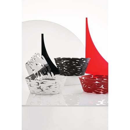 Corbeille Barket métal noir / Ø 21 cm - Alessi