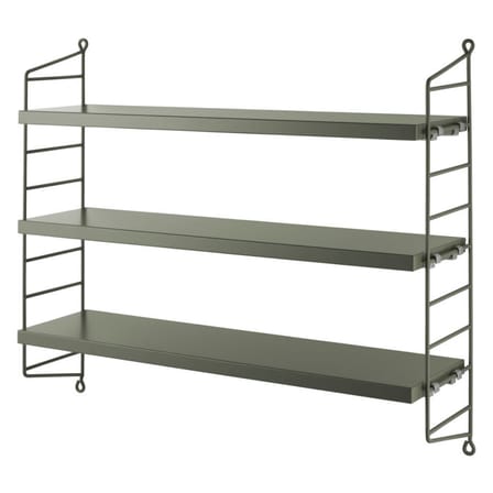 Etagère String® Pocket Bois / L 60 x H 50 cm - Réédition 1949 - String Furniture
