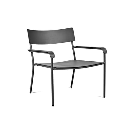 Fauteuil bas August métal noir / Aluminium - Serax