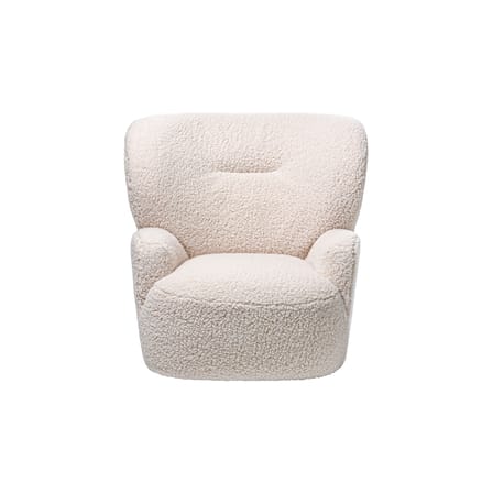 Fauteuil pivotant Loll tissu blanc - Gervasoni