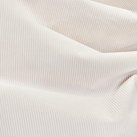Original Slim Cord Pouf textile white / 100% recycled - Corduroy - Fatboy