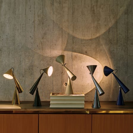 Lampada da tavolo Pose LED materiale plastico blu / Orientabile - Tom Dixon