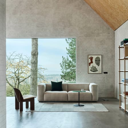 Lampadaire Apex métal blanc / Liseuse orientable - H 110 cm - Hay