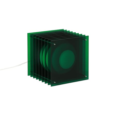 Lampe de table Lop Big Square plastique vert / Lauréat Archiproducts Design Award - BANG