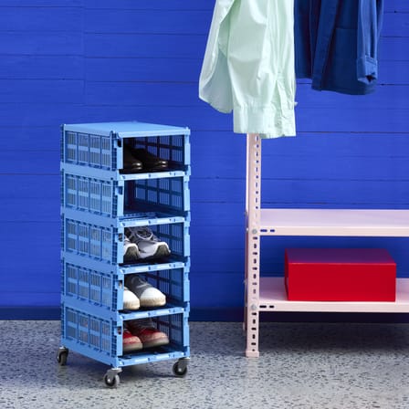  Lid metal blue / For Colour Crate Medium basket 26.5 x 34.5 cm - Hay
