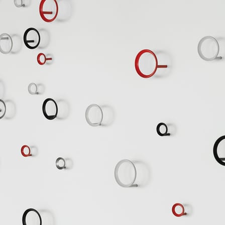 Patère Loop Medium métal gris / Ø 7,8 cm - Normann Copenhagen