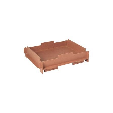 Plateau empilable Stacie bois marron / 44 x 34 x H 10 cm - MDF - BROSTE COPENHAGEN