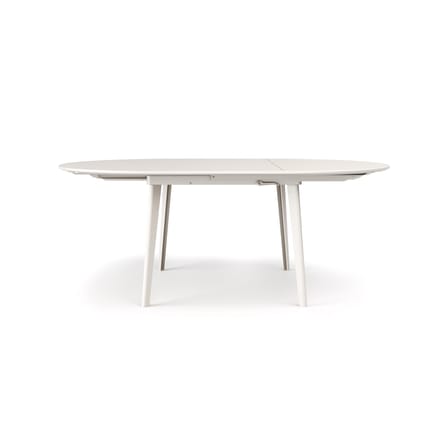 Table ronde Plus4 métal blanc / L 138-198 cm - 6 à 10 personnes - Emu